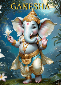 Ganesha Flower Rich & Money Flow Theme
