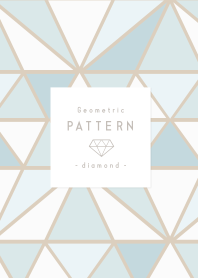 Geometric pattern - blue diamond -