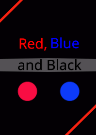 Red, blue and black theme