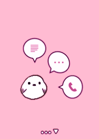 small bird&Simple Shimaenaga pink 2