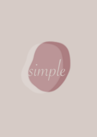 simple- dull pink