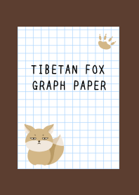 TIBETAN FOX GRAPH PAPER/DEEP BROWN