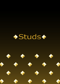 Pyramid studs -Gold-