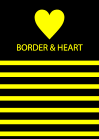 BORDER & HEART-Vividyellow-