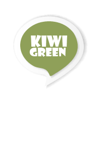 Kiwi Green Button In White V.3