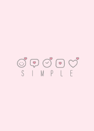SIMPLE HEART(pink) V.33