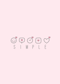 シンプルハート(ピンク) V.33