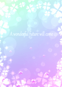 Rainbow four leaf clover1.