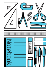 STATIONERY SET[BLUE]