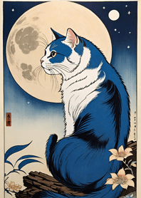 Cat under the Moon 56B5dE