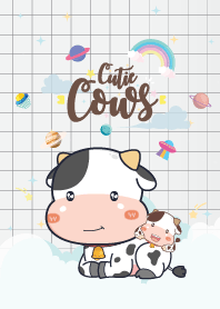 Cows Baby Galaxy White