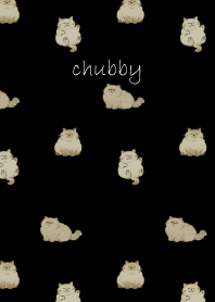 Chubby Cat4 on black