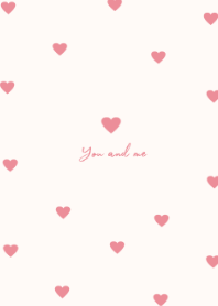 pattern heart #ivorypink