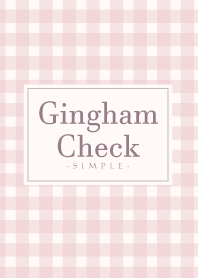 Gingham Check-Natural Pink 4