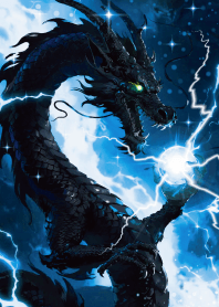 Bring good luck Black God Dragon 14