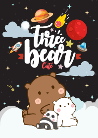 Bear Pastel Galaxy Black