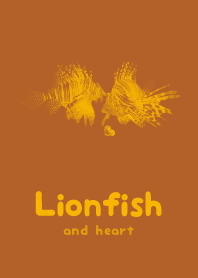 Lionfish & heart Old gold