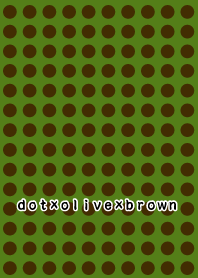 dot*olive*brown*