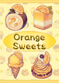 ธีมขนมหวานสีส้ม (สีเหลือง)