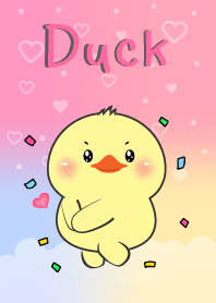 I Love You Cute Duck Theme