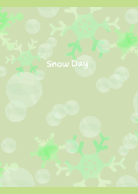 雪の日々2 モスグリーン色