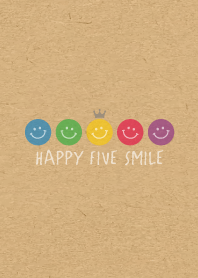 HAPPY CROWN SMILE 27 -5color KRAFT-