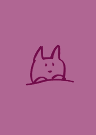Cat Simple 2 purple by rororoko