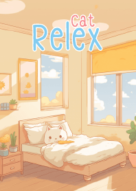 cute cat in minimal bedroom