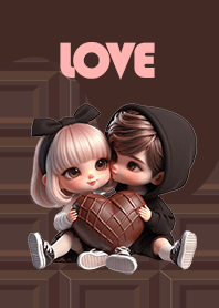 かわいいカップル着せ替え65（バレンタイン