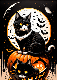 halloween cat 1C2361