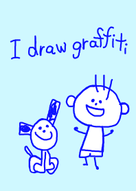 I draw graffiti(BLUE ver.)