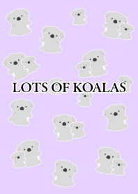 LOTS OF KOALAS-LIGHT PURPLE