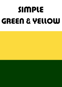 Simple green & yellow.