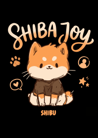柴犬肉球掌印與星光塗鴉