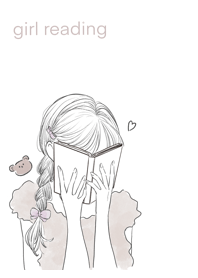 Reading girl 02