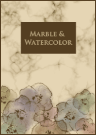 marble & watercolor BROWN