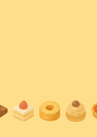 sweet treats3 on brown & yellow