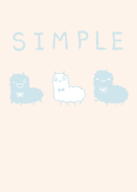 Theme of a dull color light blue alpaca