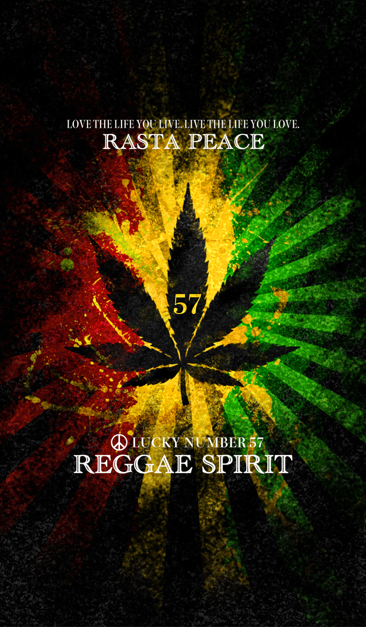 Rasta peace reggae spirit Lucky number57