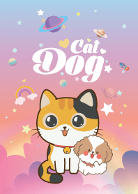 Cat&Dog Cloud Galaxy Raspberry