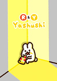 やしゅしのうさぎ-1【赤＆黄】