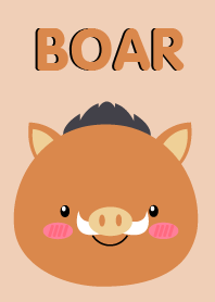 Simple Cute Face Boar Theme