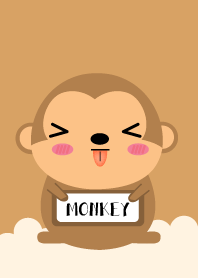 Simple Love Cute Monkey Theme Vr.2