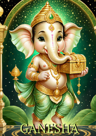 Green Ganesha : for Wealth & Rich Theme