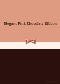 エレガント ピンク チョコレート リボン