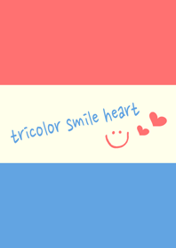 Tricolor smile heart