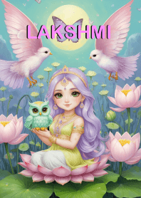 Lakshmi-has wealth, receives luck, (JP)