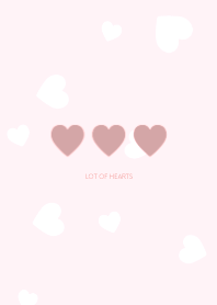 lot of hearts  #pink