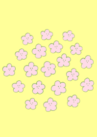 Simple graffiti cherry blossoms
