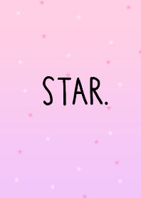 pink pastel star.